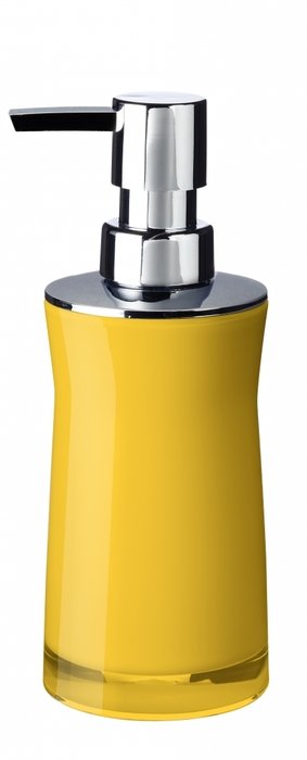 Дозатор для жидкого мыла Disco желтого цвета