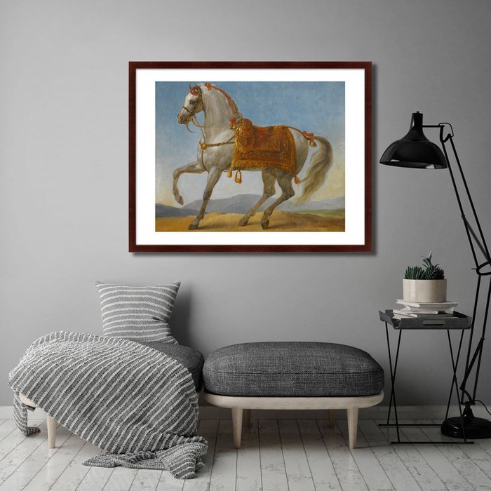 Репродукция картины Marengo the horse of Napoleon I of France 1900 г. - лучшие Картины в INMYROOM