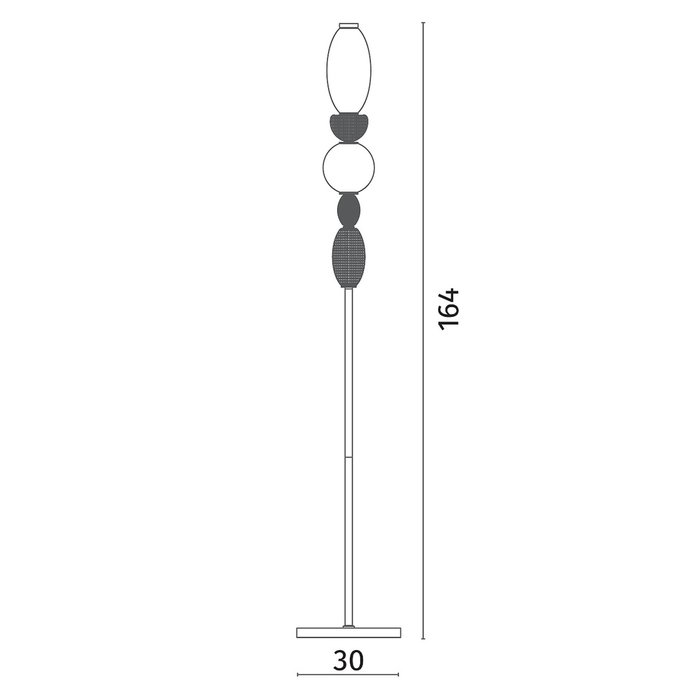 Торшер Divinare AMBRA 5016/17 PN-20 - купить Торшеры по цене 33390.0 Торшер Divinare AMBRA 5016/17 PN-20 - купить Торшеры по цене 33390.0