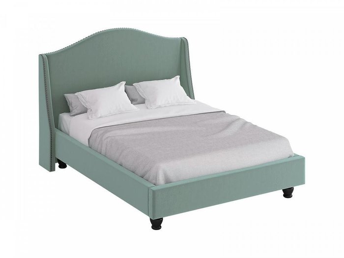 Кровать Soul серо-бирюзового цвета 160x200