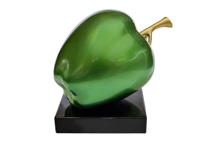 Декоративная статуэтка из полирезины "Зелёное яблоко"