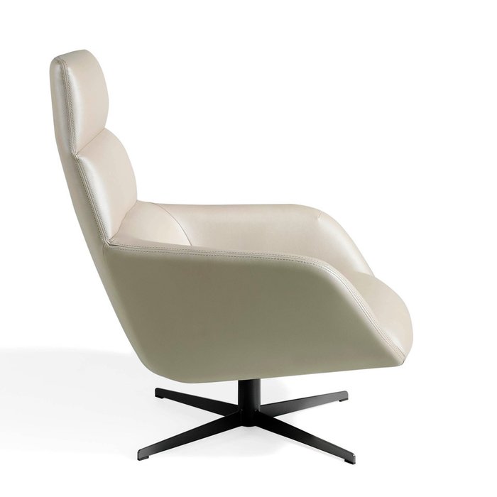 Поворотное кресло с обивкой из искусственной кожи   - лучшие Интерьерные кресла в INMYROOM