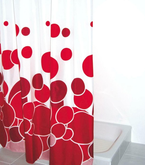 Штора для ванных комнат Kani красный - купить Шторки для душа по цене 2368.0