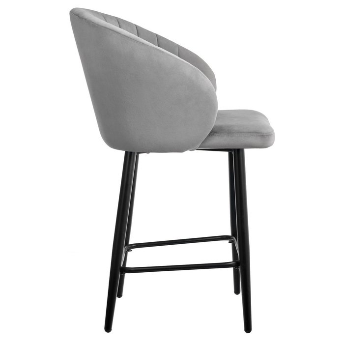 Стул полубарный Paola серого цвета - лучшие Барные стулья в INMYROOM