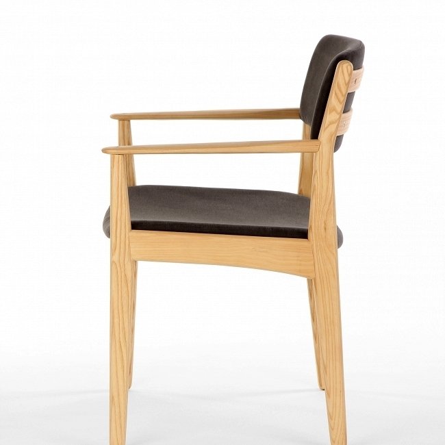 Стул Danish Chair из дерева с кожаным сиденьем - лучшие Обеденные стулья в INMYROOM