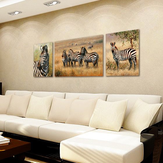 Модульная картина "Жизнь зебр" - лучшие Принты в INMYROOM