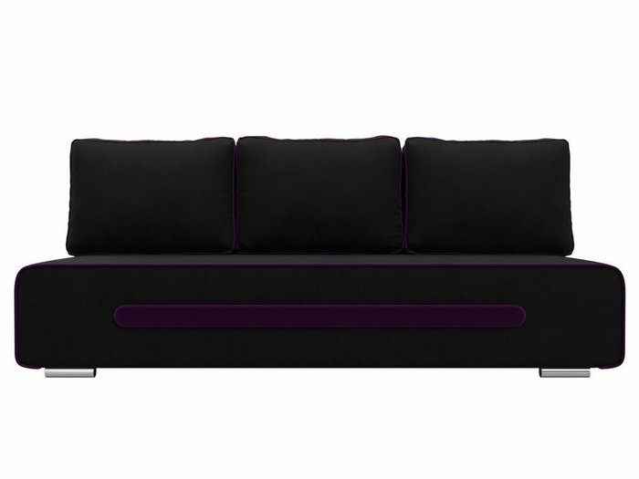 Прямой диван-кровать Приам черного цвета - купить Прямые диваны по цене 33999.0