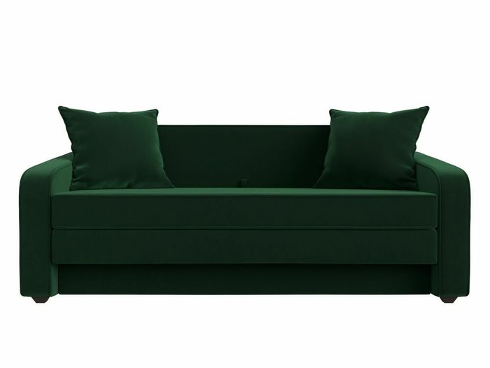 Диван-кровать Лига 013 темно-зеленого цвета - купить Прямые диваны по цене 30999.0