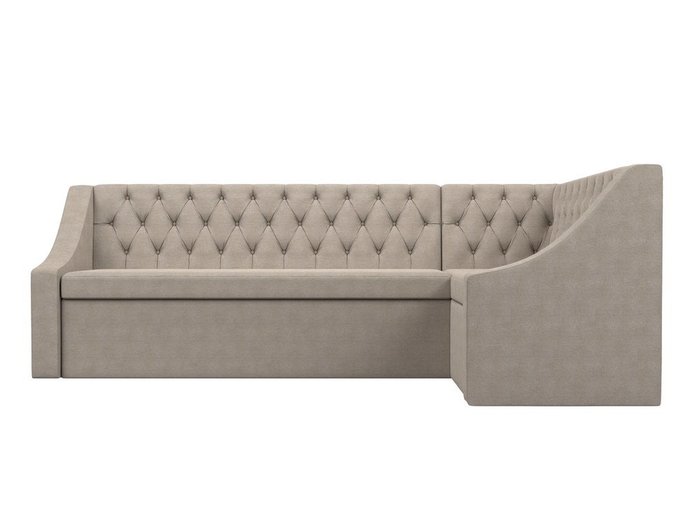 Угловой диван-кровать Мерлин бежевого цвета правый угол - купить Угловые диваны по цене 49999.0