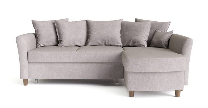 Угловой диван-кровать Катарина серого цвета