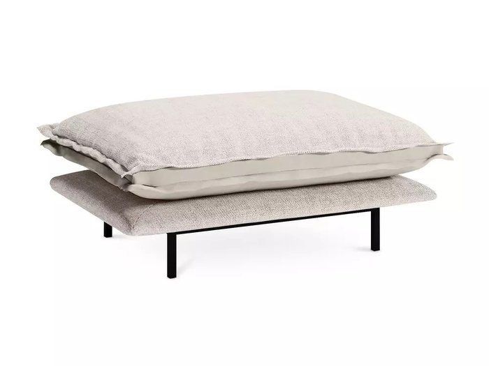 Пуф Barcelona бело-бежевого цвета Пуф Barcelona бело-бежевого цвета