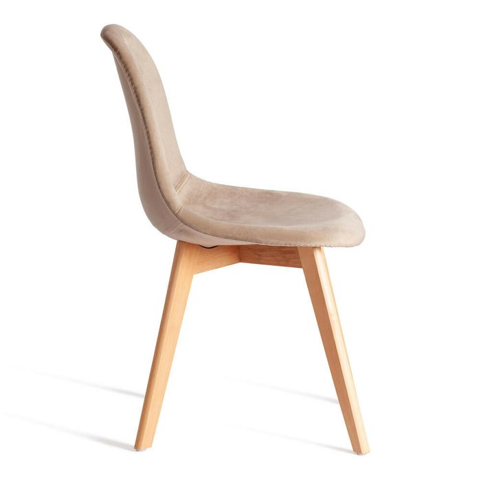 Комплект из четырех стульев Cindy Soft бежево-коричневого цвета - лучшие Обеденные стулья в INMYROOM