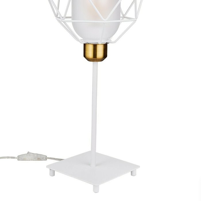 Настольный светильник Stratagema белого цвета - купить Настольные лампы по цене 6100.0