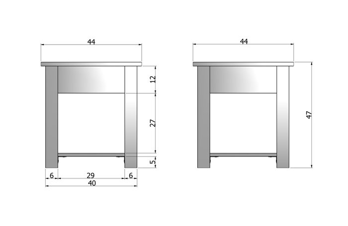 Журнальный столик "Boris side table rough sawn white" из массива дерева  - лучшие Кофейные столики в INMYROOM