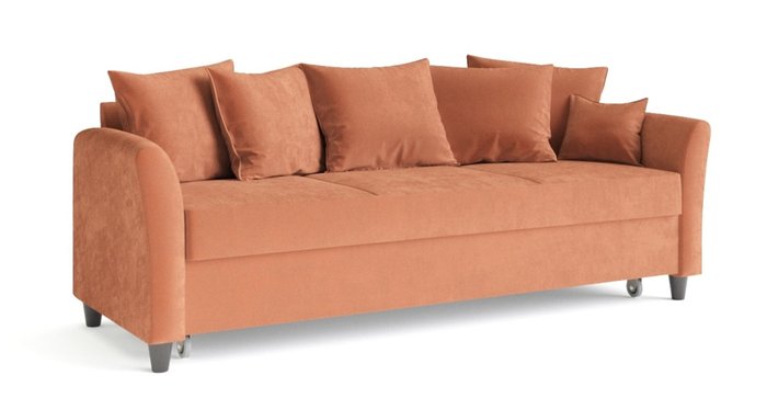 Диван-кровать Катарина оранжевого цвета - купить Прямые диваны по цене 55328.0