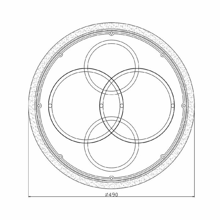 Потолочная люстра Module 10235/4LED ROUND (акрил, цвет белый) - купить Потолочные люстры по цене 9660.0 Потолочная люстра Module 10235/4LED ROUND (акрил, цвет белый) - купить Потолочные люстры по цене 9660.0