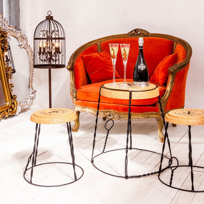 Стол Champagne France со столешницей из натуральной пробки - лучшие Кофейные столики в INMYROOM
