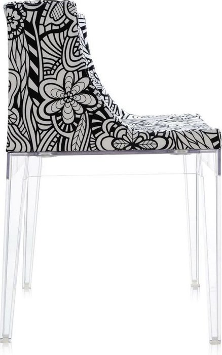 Кресло Mademoiselle a la mode с черно-белым принтом - лучшие Интерьерные кресла в INMYROOM