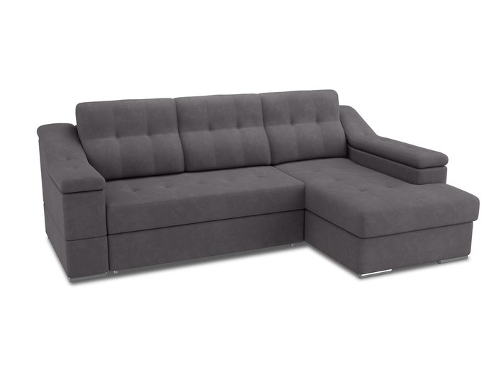Угловой диван-кровать Liverpol темно-серого цвета - купить Угловые диваны по цене 86600.0