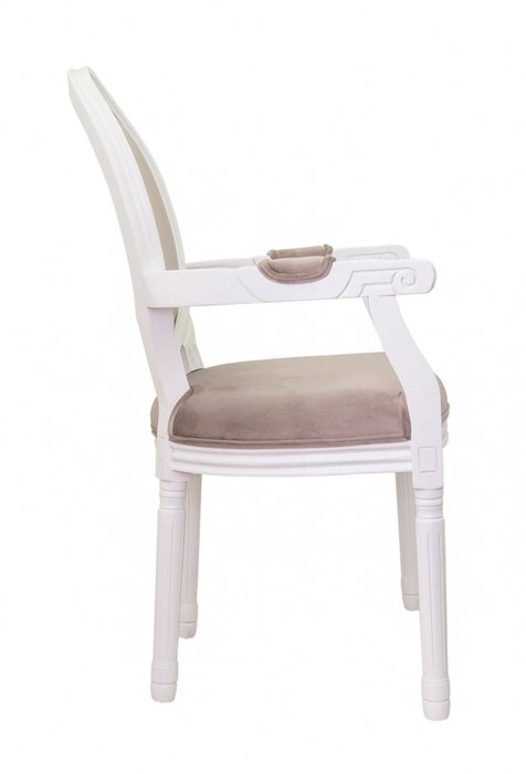 Стул Volker arm taupe с овальной спинкой - купить Обеденные стулья по цене 27500.0