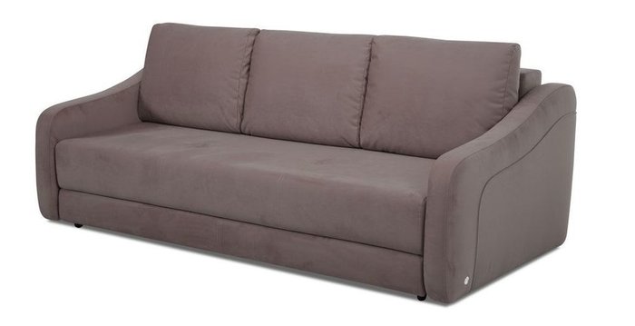 Прямой диван-кровать Иден темно-коричневого цвета - купить Прямые диваны по цене 90060.0