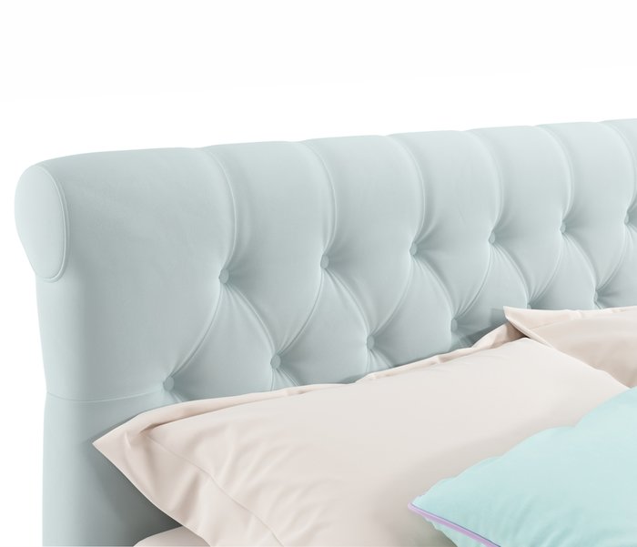 Кровать Ameli 180х200 с подъемным механизмом мятного цвета - лучшие Кровати для спальни в INMYROOM