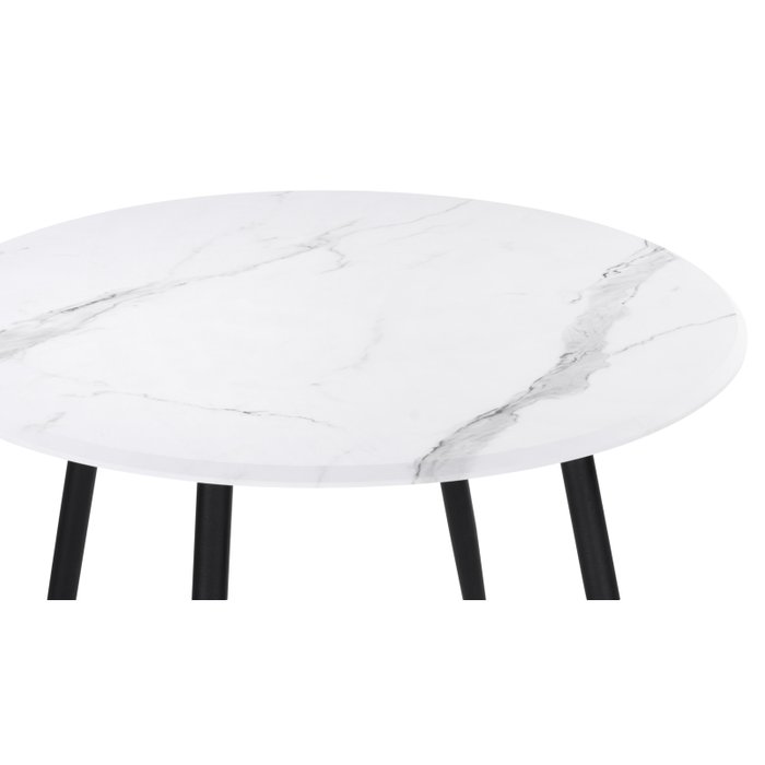 Стол обеденный Абилин 100 с белой столешницей - лучшие Обеденные столы в INMYROOM