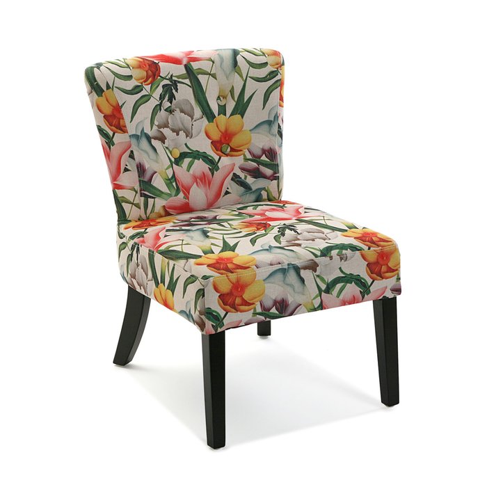 Кресло Flores из ткани и дерева 