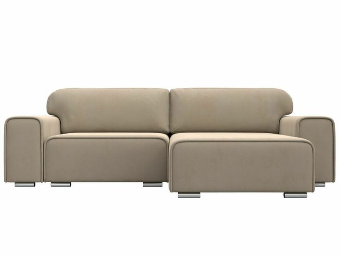 Угловой диван-кровать Лига 029 бежевого цвета правый угол - купить Угловые диваны по цене 66999.0