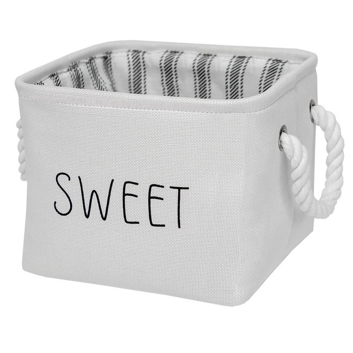Корзина для хранения Sweet 19 белого цвета