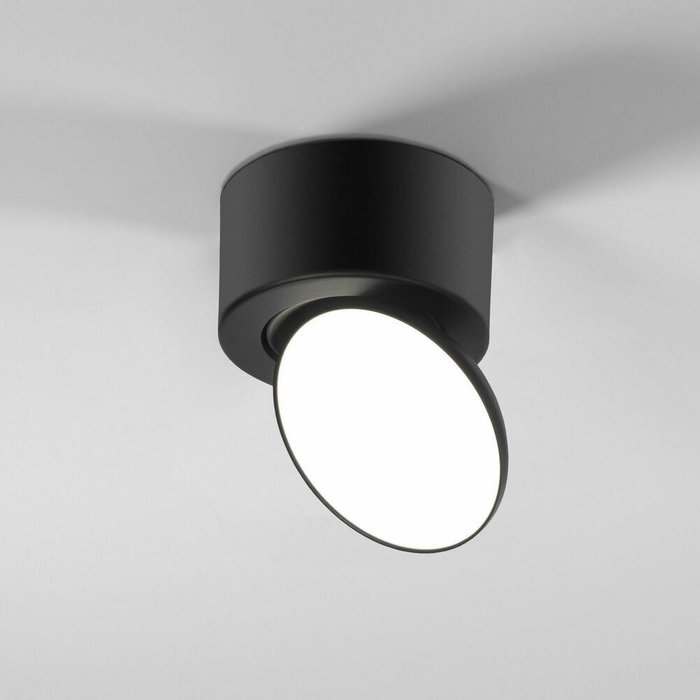 Светильник потолочный светодиодный Smooth черный 25053/LED - лучшие Накладные споты в INMYROOM