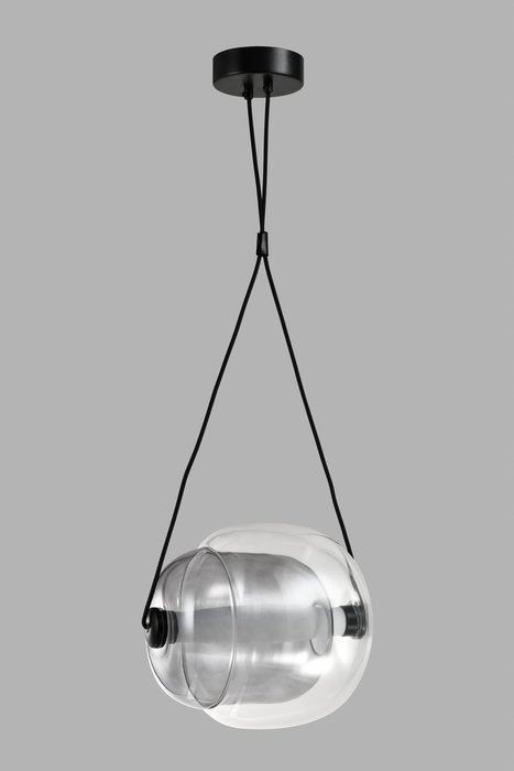 Светильник подвесной светодиодный Ancona черно-серого цвета - лучшие Подвесные светильники в INMYROOM