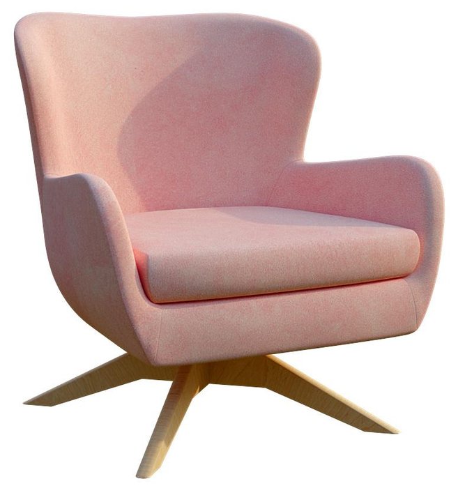 Кресло Фэй розового цвета