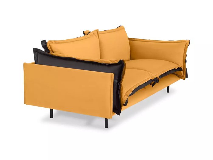 Диван Barcelona оранжево-черного цвета - купить Прямые диваны по цене 106650.0