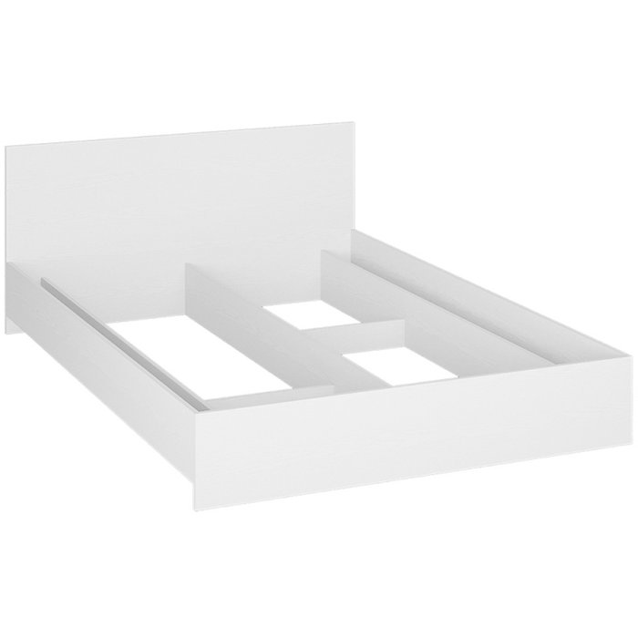 Кровать Адайн 140х200 белого цвета без подъемного механизма - лучшие Кровати для спальни в INMYROOM Кровать Адайн 140х200 белого цвета без подъемного механизма - лучшие Кровати для спальни в INMYROOM