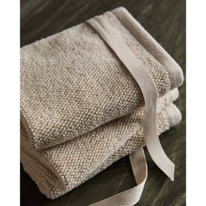 Набор хлопковых полотенец для рук с рисовой строчкой (3 шт)