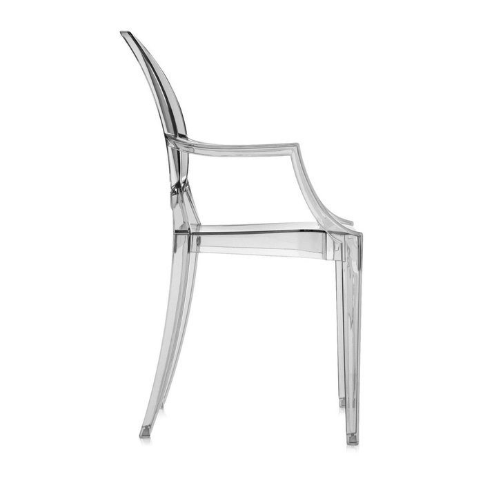 Стул Louis Ghost серого цвета  - купить Обеденные стулья по цене 47040.0