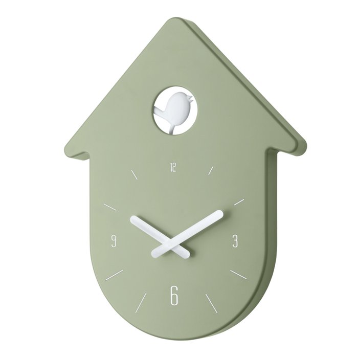 Часы настенные Toc-Toc зеленого цвета