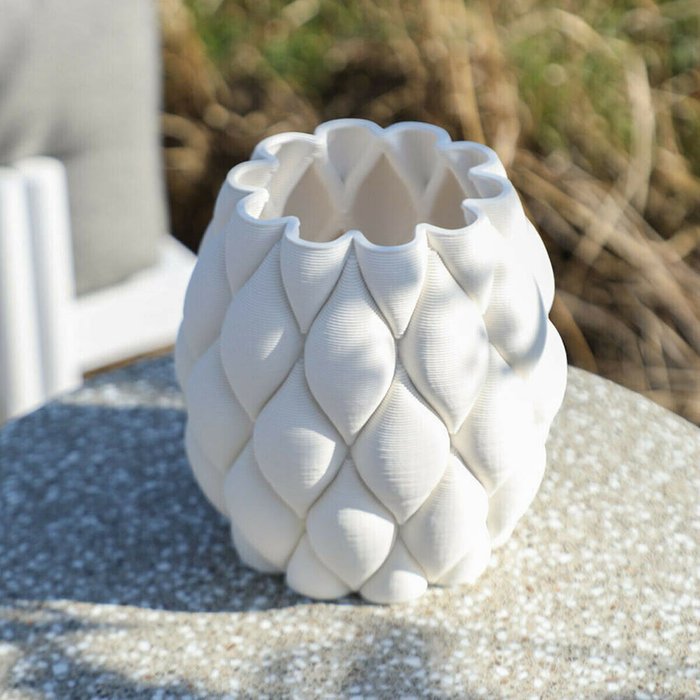 Кувшин Белый Керамика современный 15 x 15 x 15 cm - купить Вазы  по цене 4495.0