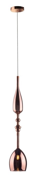 Подвесной светильник Lux New Copper из металла и стекла