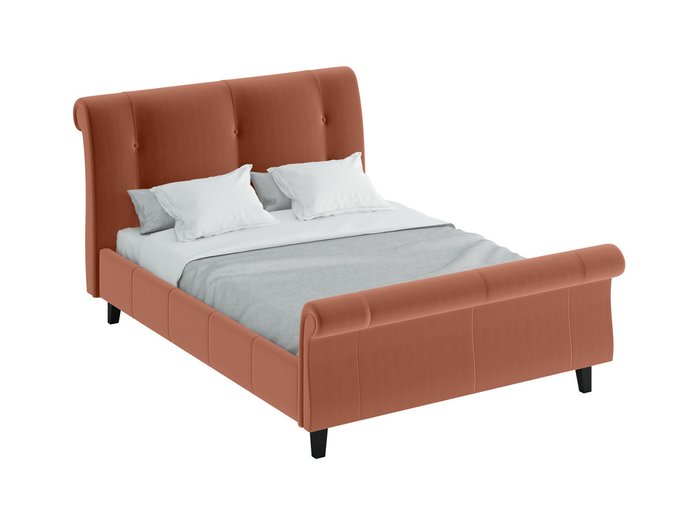 Кровать Lounge коричневого цвета 160х200