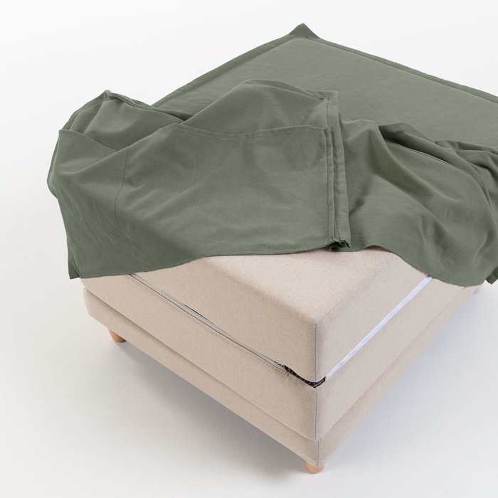 Пуф-кровать Lizzie зеленого цвета - лучшие Пуфы в INMYROOM