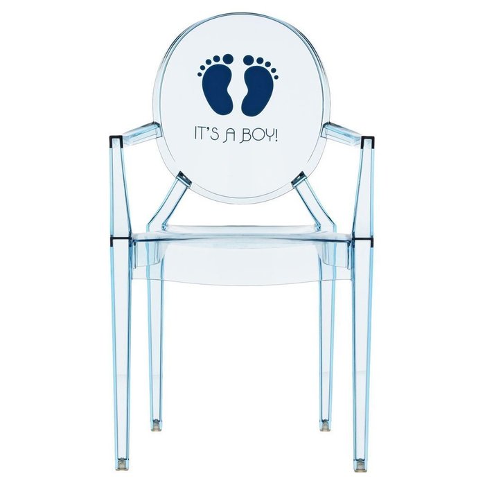 Стул детский Lou Lou Ghost голубого цвета - купить Детские стулья по цене 20758.0