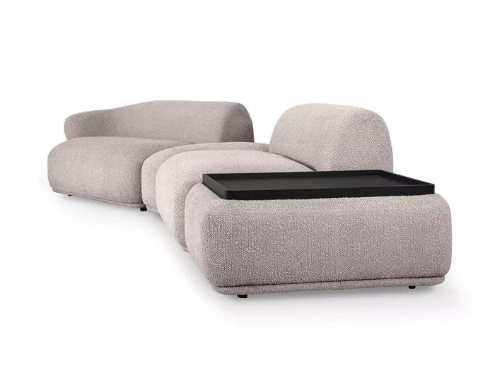 Модульный диван Fabro серо-бежевого цвета - лучшие Прямые диваны в INMYROOM