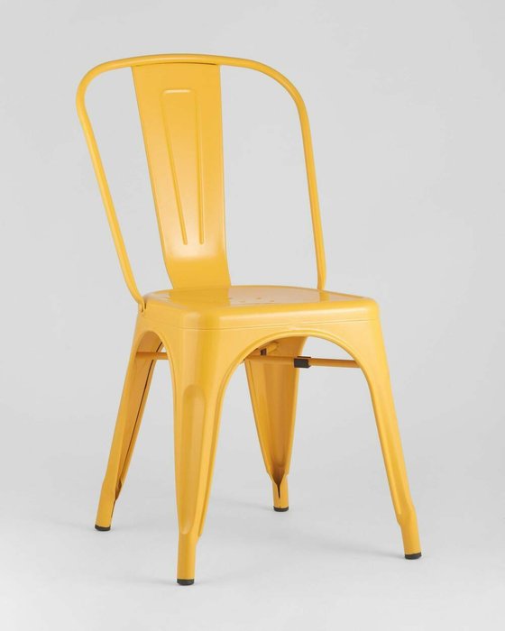 Стул Tolix желтого цвета - купить Обеденные стулья по цене 4990.0