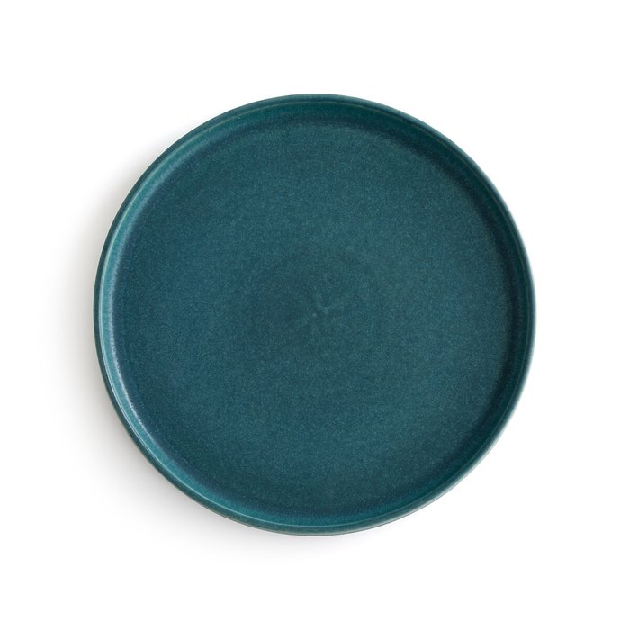 Комплект из четырех тарелок Dorna синего цвета - лучшие Тарелки в INMYROOM