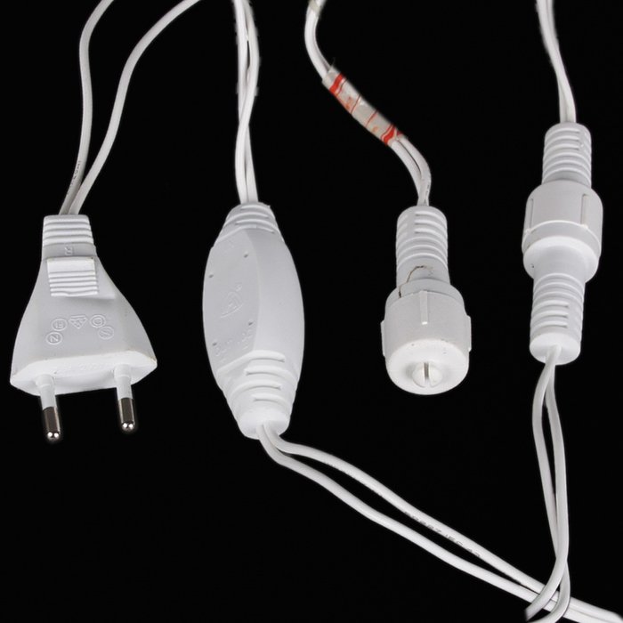 A-056R WT FLASH светодиодная гирлянда "бахрома" 5x0.6м 180LED белый провод влагозащищен. - купить Гирлянды по цене 3800