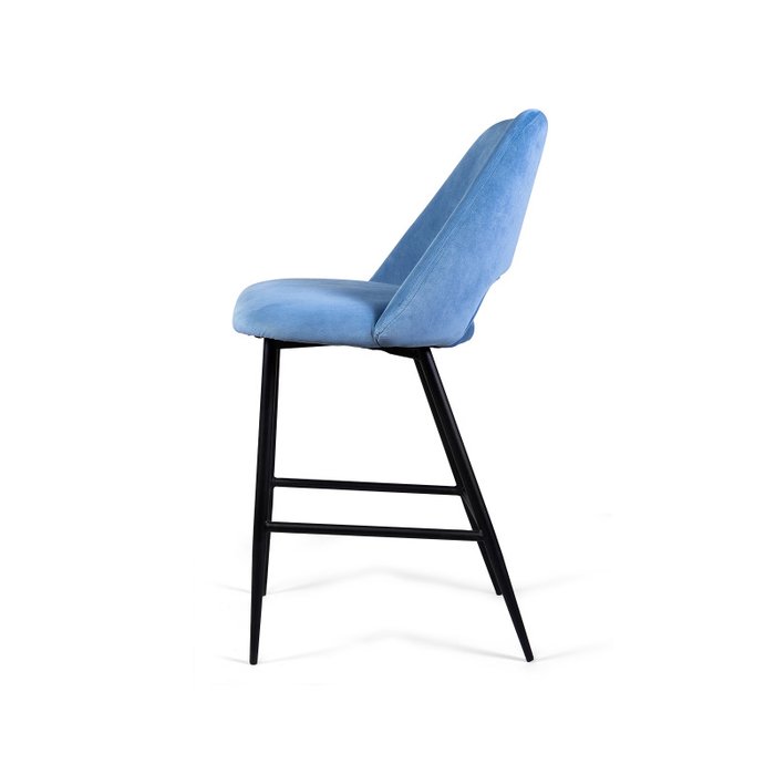 Стул полубарный Ferotta синего цвета - купить Барные стулья по цене 16990.0
