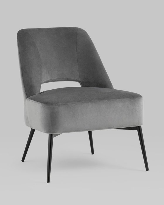 Кресло Бостон тёмно-серого цвета - купить Интерьерные кресла по цене 18990.0