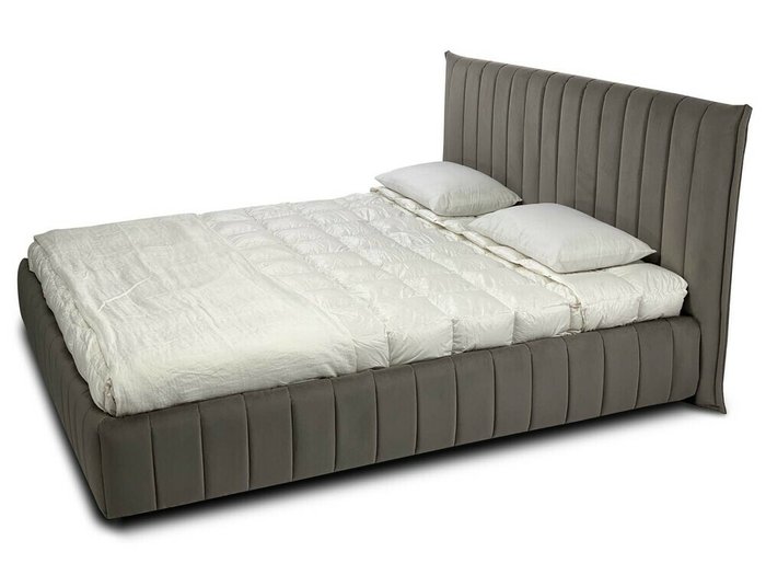 Кровать Hype 140х200 серого цвета с подъемным меxанизмом